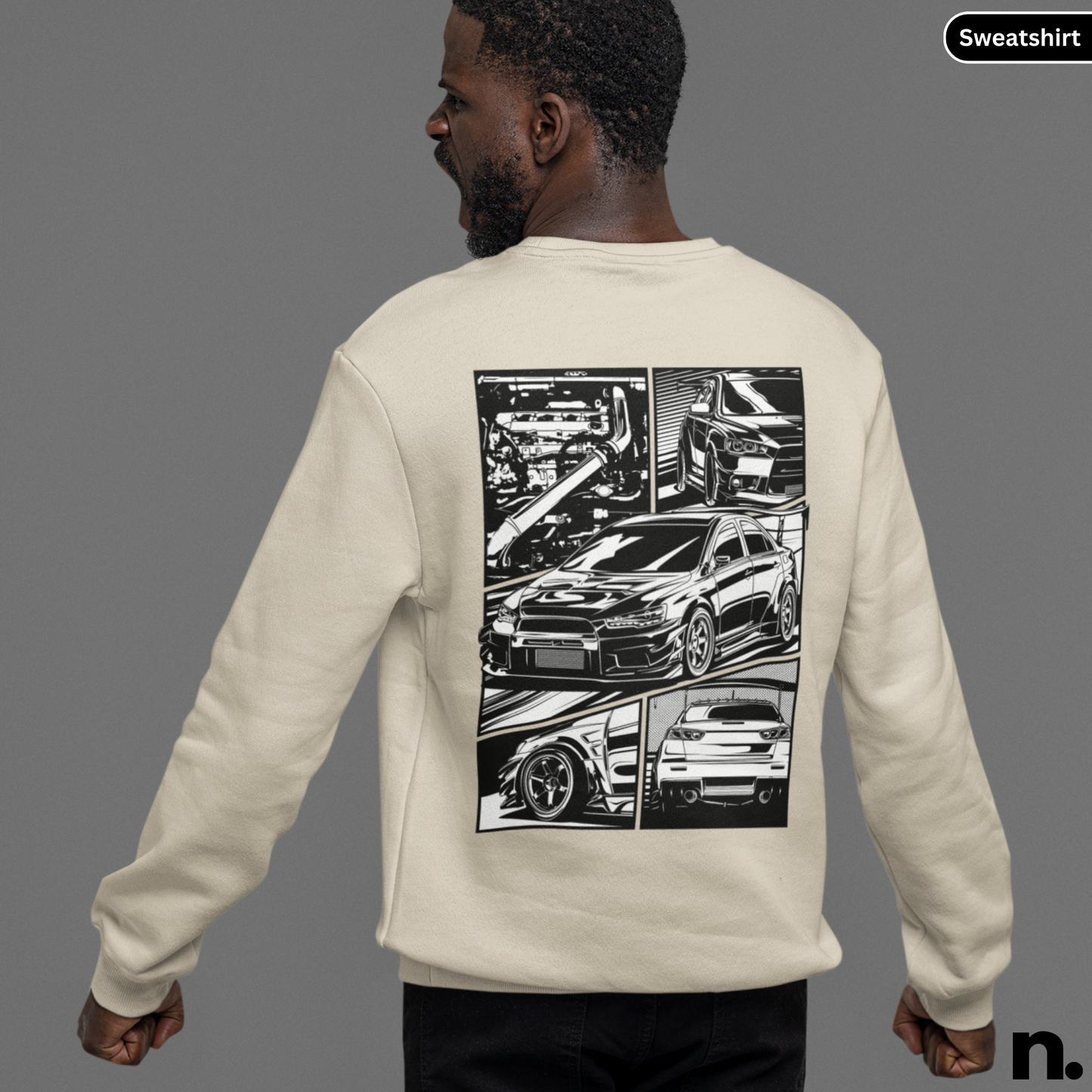 Evo X Illustration Poster Style Sweatshirt