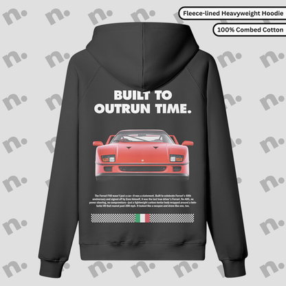 F40 "Built to Outrun Time" Premium Hoodie