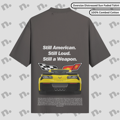 Still American Still Weapon Oversized Distressed Tee