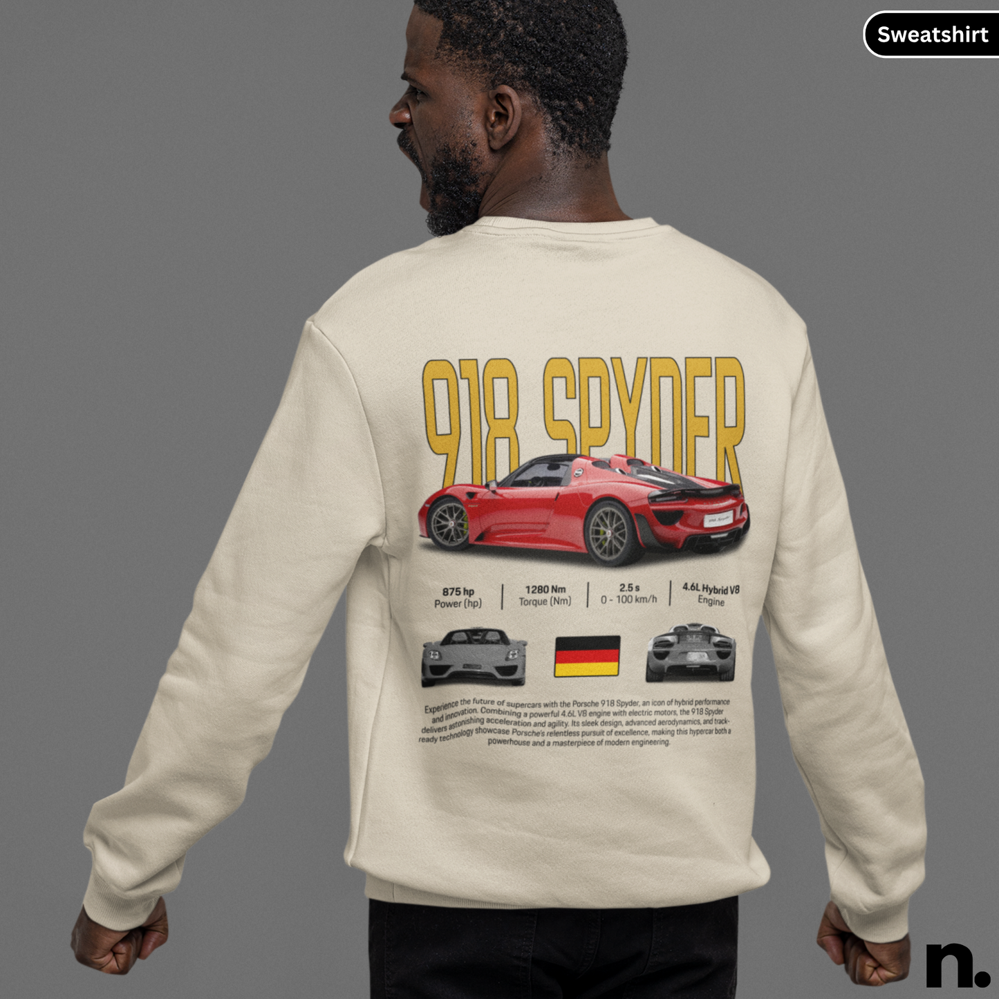 918 Spyder Poster Style Sweatshirt