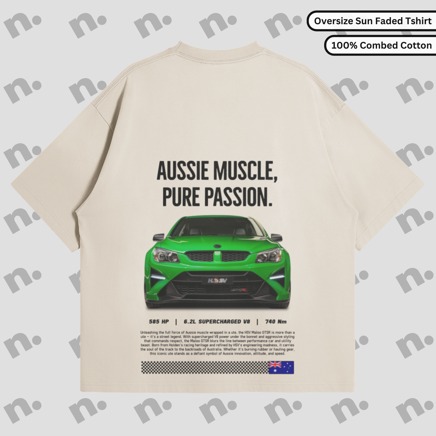 Aussie Muscle Maloo Oversized Sun-faded Premium Tee