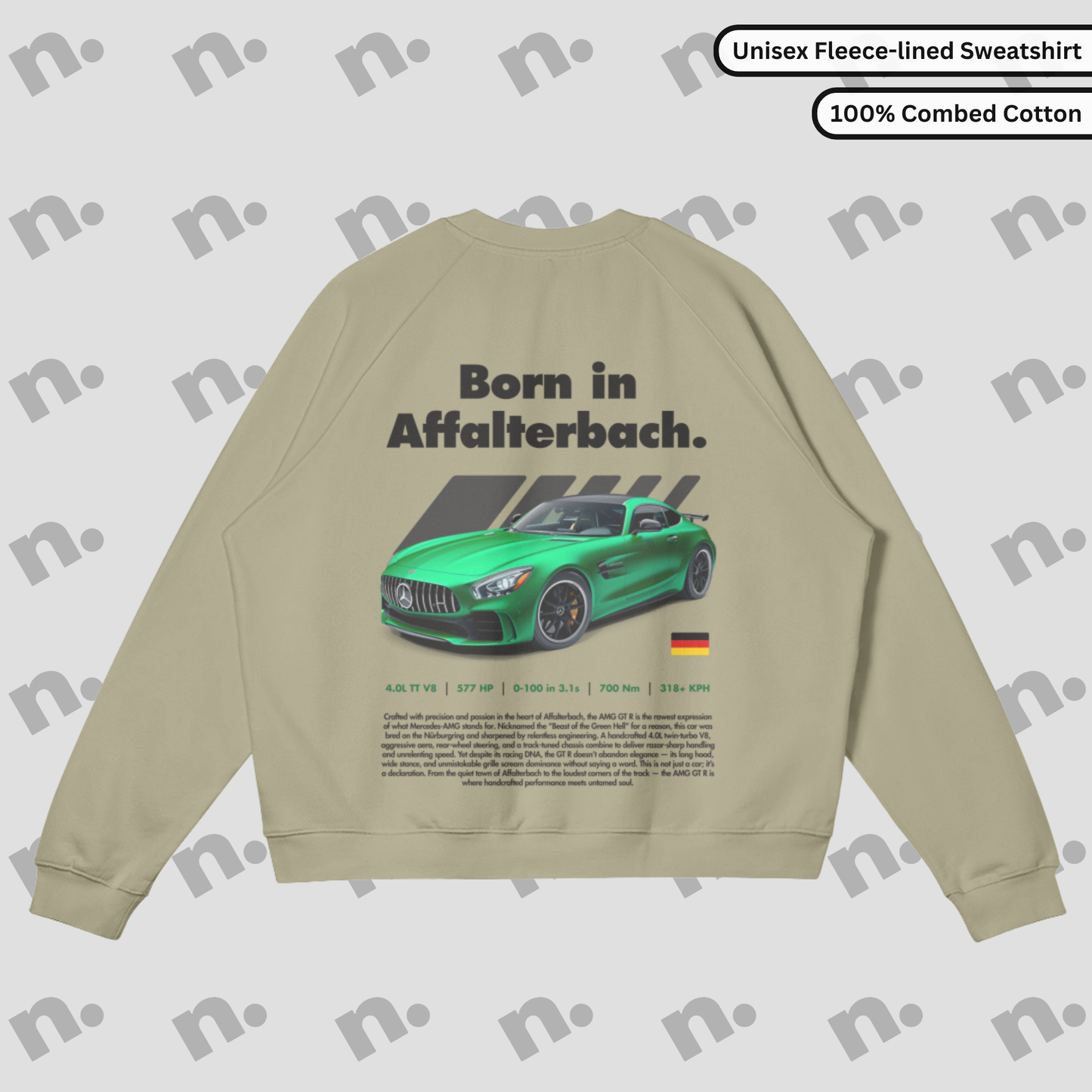 Born in Affalterbach Premium Fleece-lined Sweatshirt