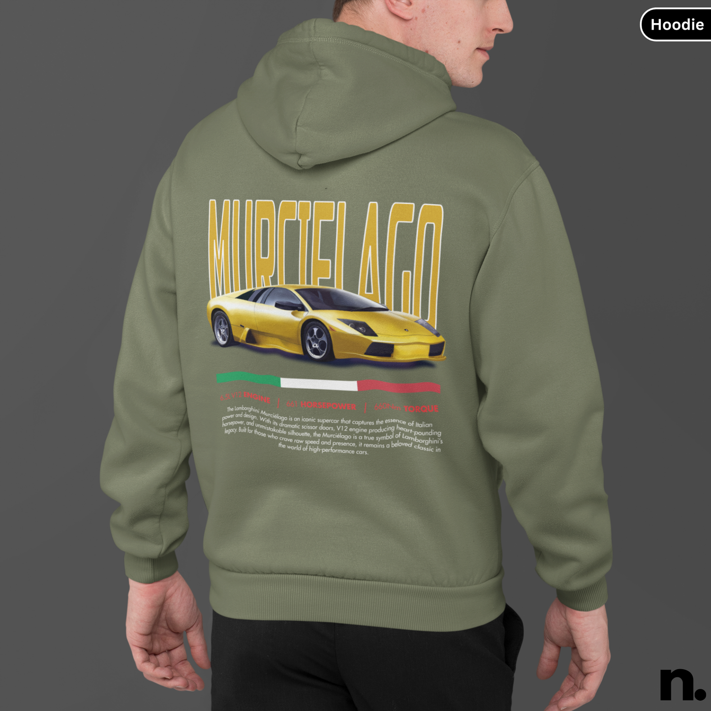 Lambo Murci Poster Style Hoodie