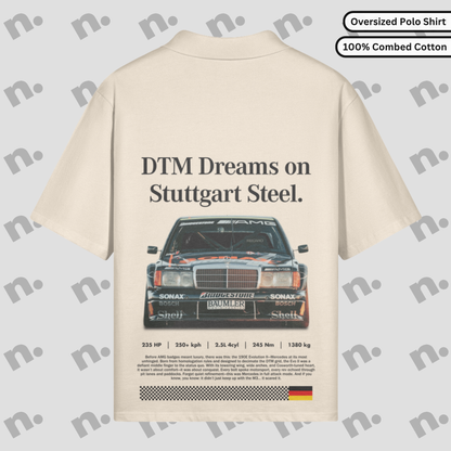 DTM Dreams on Stuttgart Steel – Oversized Polo Shirt
