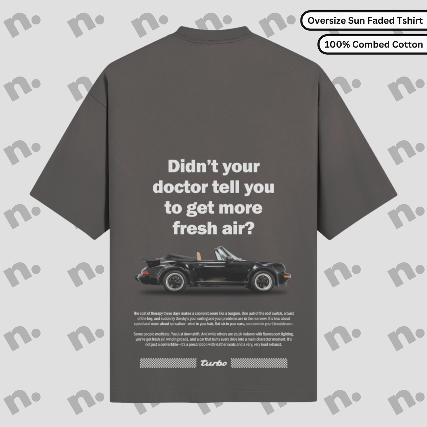 911 Cabriolet-Inspired Premium Oversized Tee