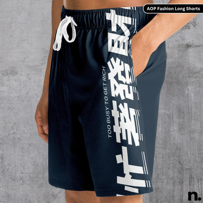 Nerdotopia Slate Colored Fashion Long Shorts