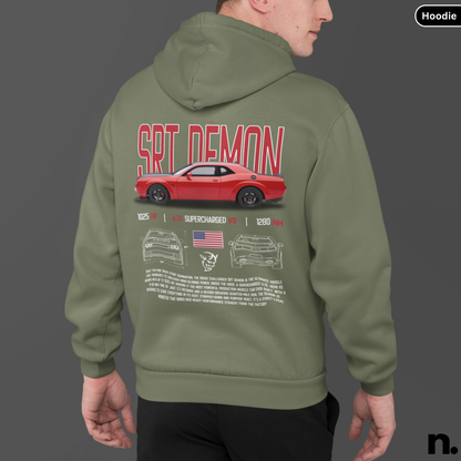 SRT Demon Poster Style Hoodie