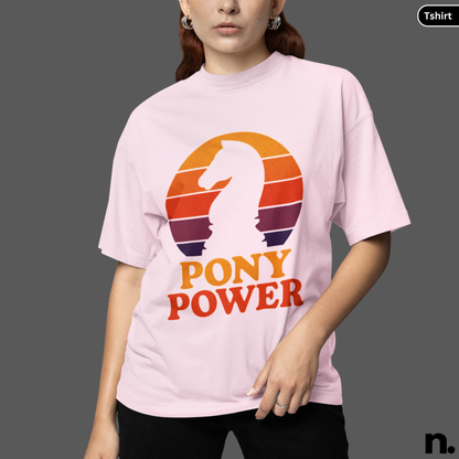 Pony Power Chess Knight Motivational Unisex Tee