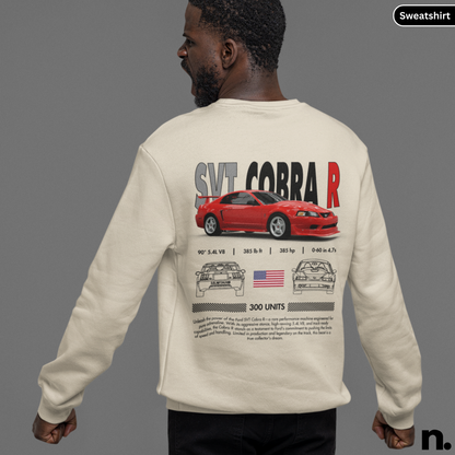 American Muscle Cobra R Poster Style Sweatshirt