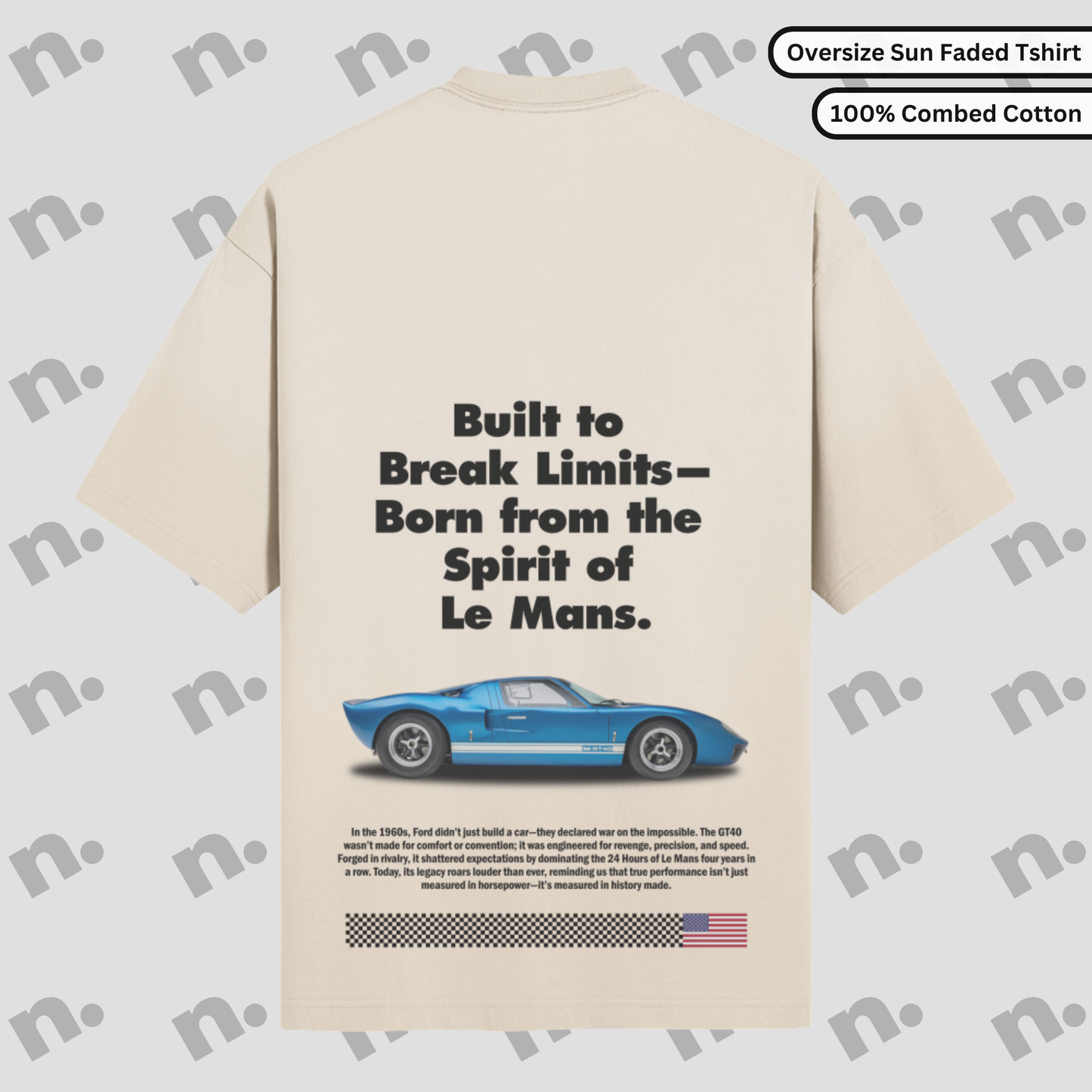 GT40 Le Mans Poster Style Premium T-shirt
