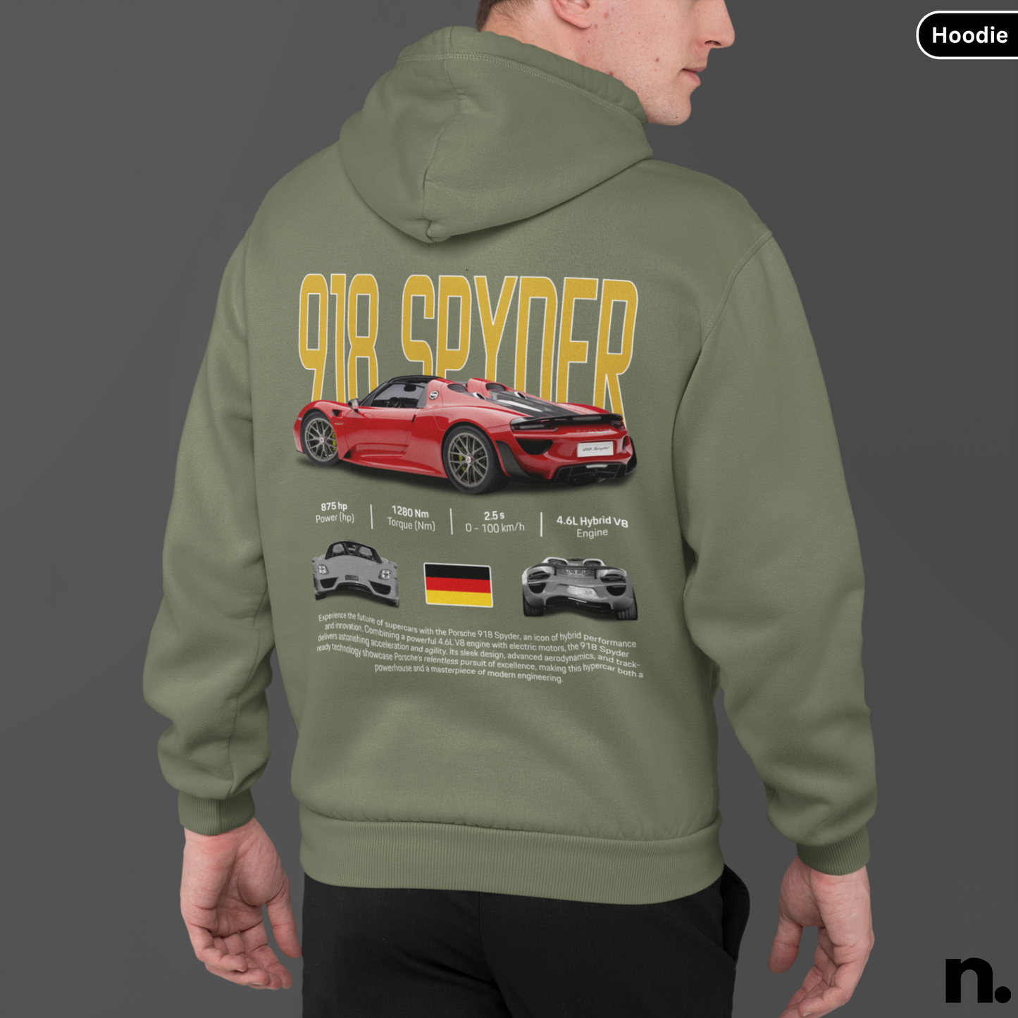 918 Spyder Poster Style Hoodie
