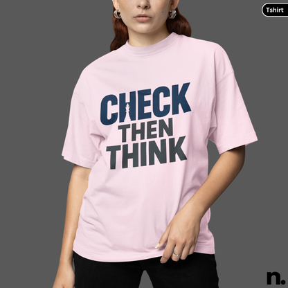 Check Then Think Chess Inspired Unisex Tee