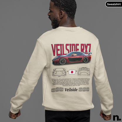 Veilside RX7 Poster Style Crewneck Sweatshirt
