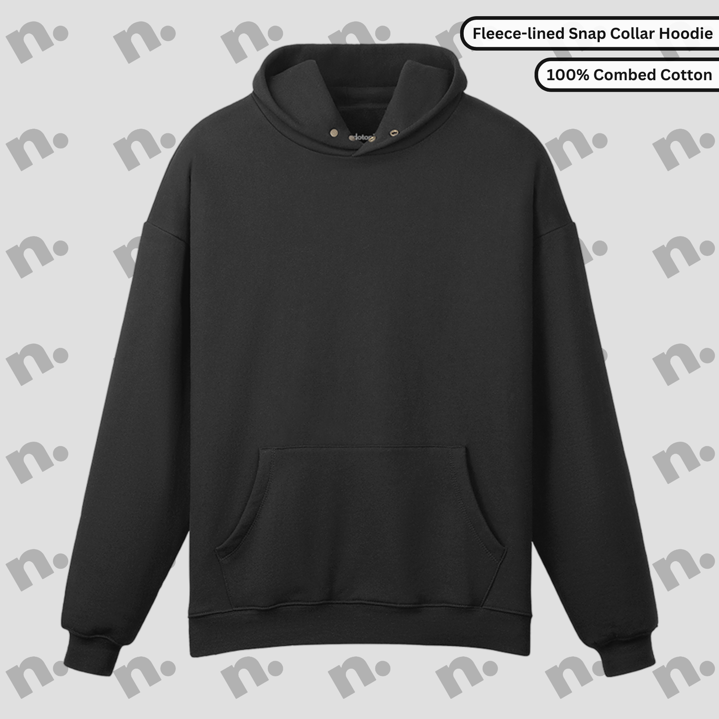 911 Therapy Snap Collar Fleece-Lined Hoodie