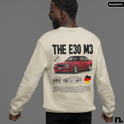 E30 M3 Poster Style Sweatshirt