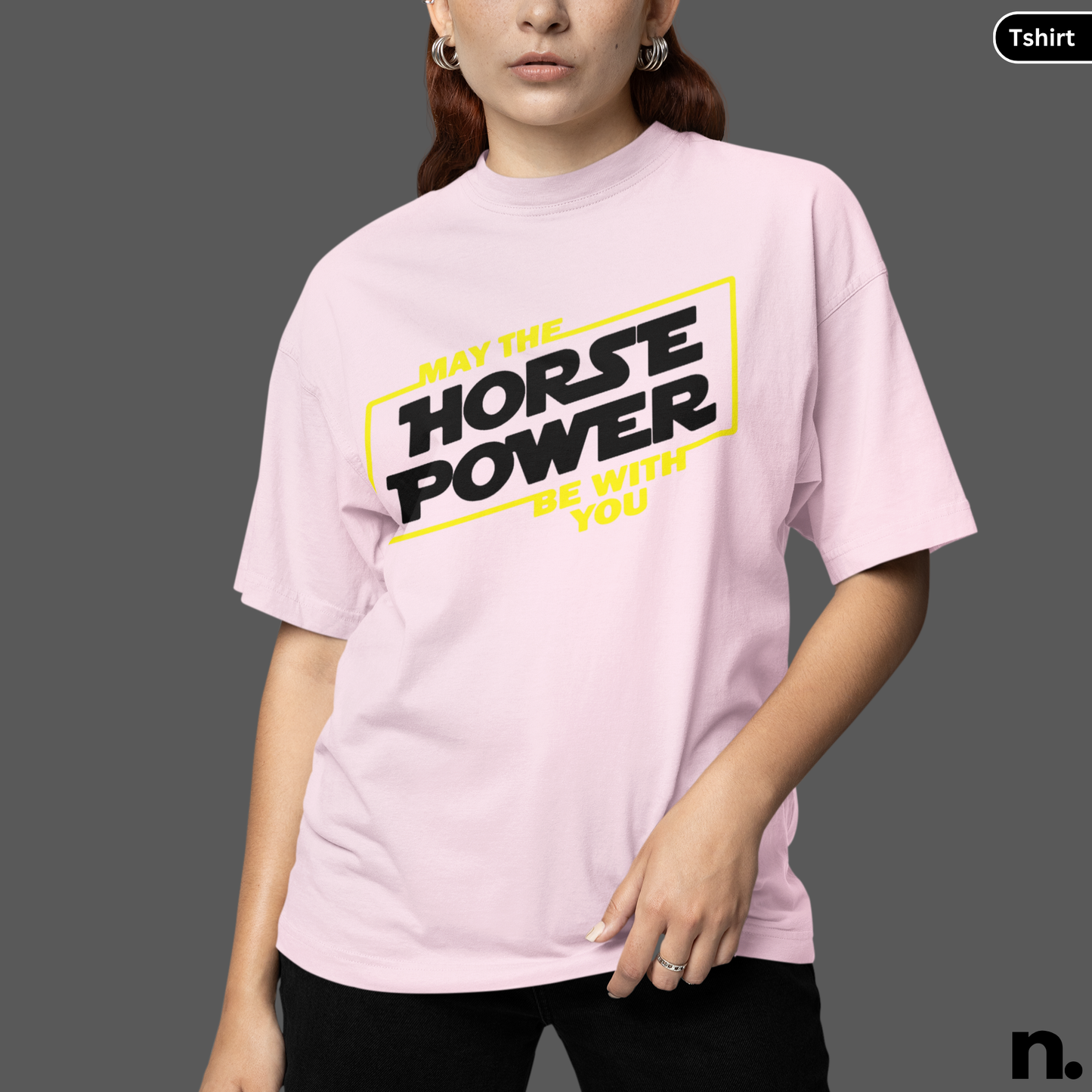 May The Horse Power Be With You Heavy Cotton Tee