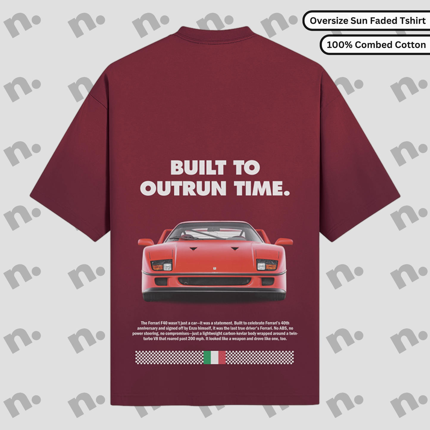 F40 "Built to Outrun Time" Premium T-shirt