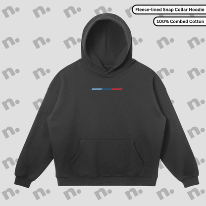 E30 M3 "Life Begins at 6000 RPM" Snap-Collar Hoodie