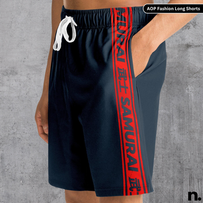 Samurai Inspired Slate Long Shorts