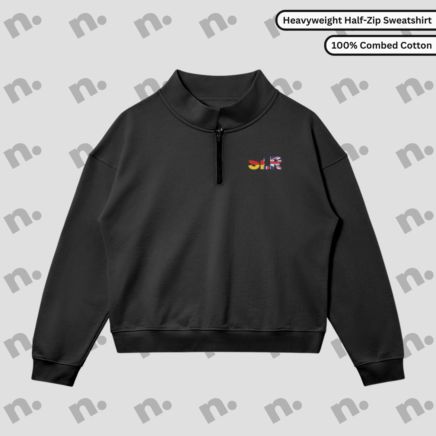 TAMED BY TWO MASTERS Premium Half-Zip Sweatshirt