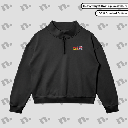 TAMED BY TWO MASTERS Premium Half-Zip Sweatshirt