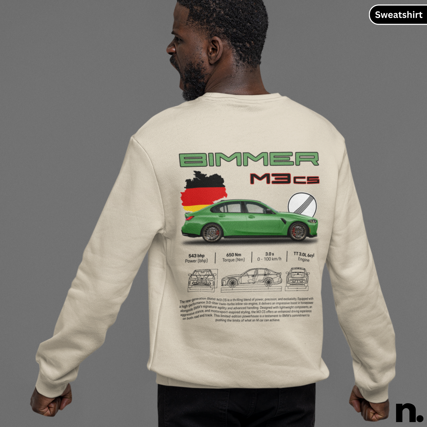 New M3CS Poster Style Sweatshirt