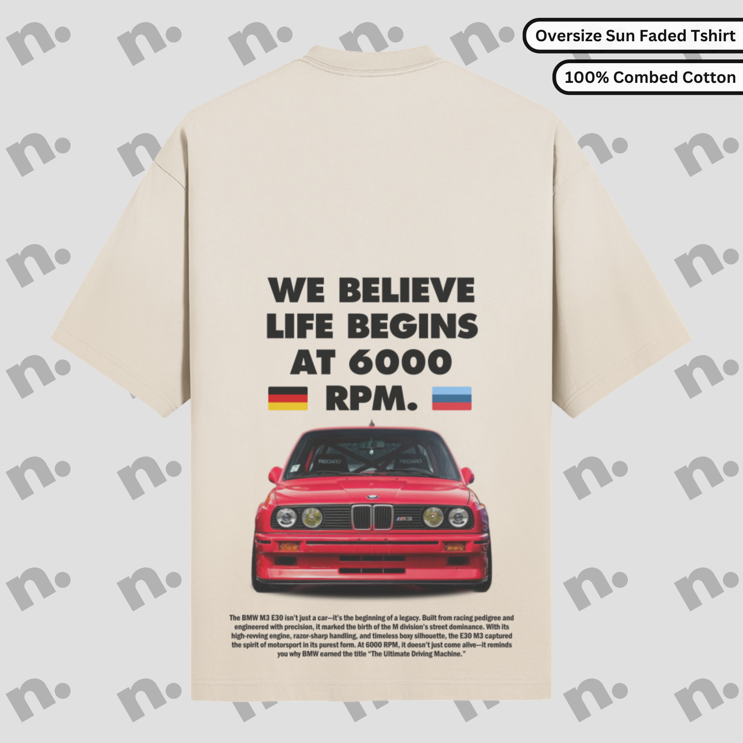 E30 Inspired Dark Color T-shirt & E30 Inspired Light Color T-shirt