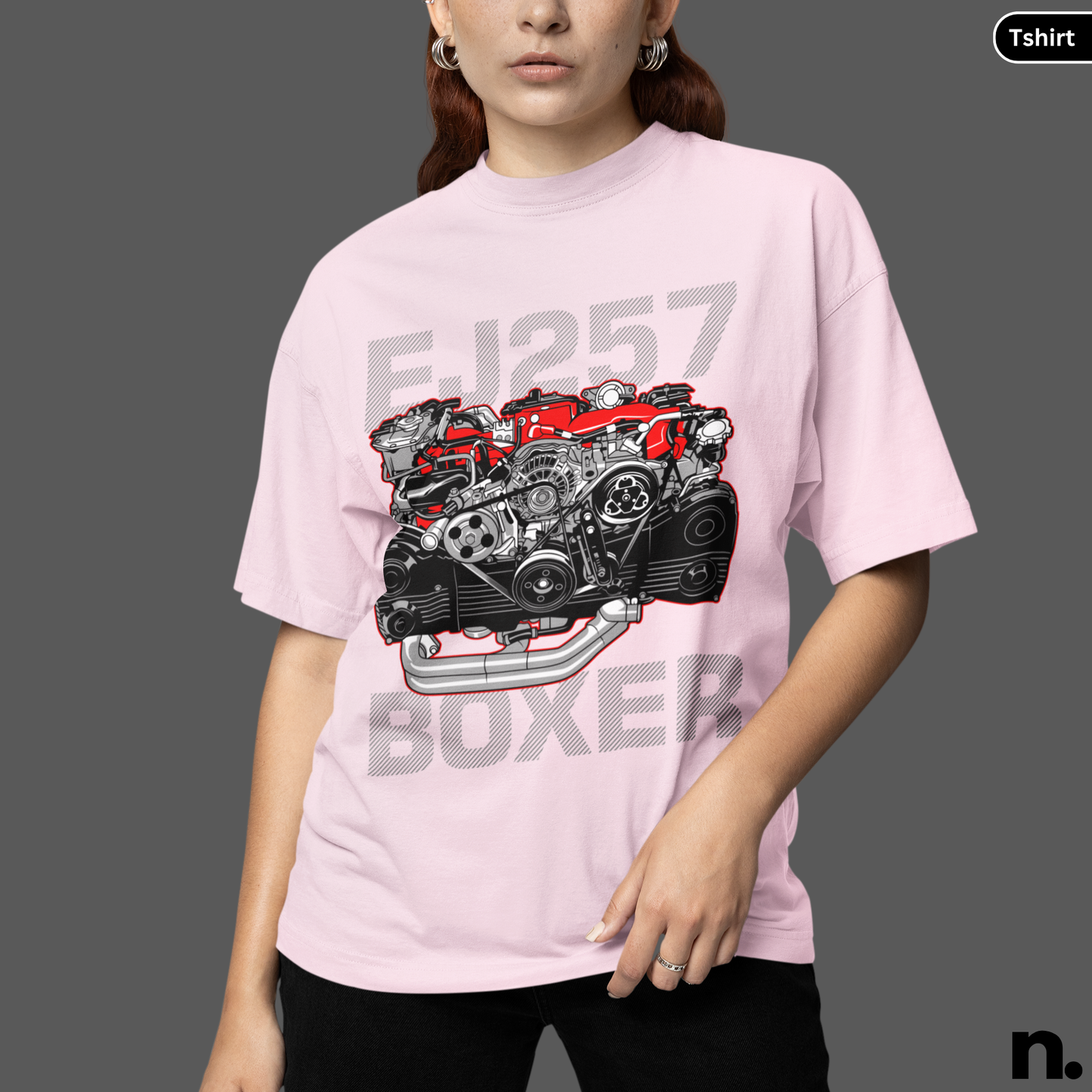 Boxer Engine Illustration T-Shirt