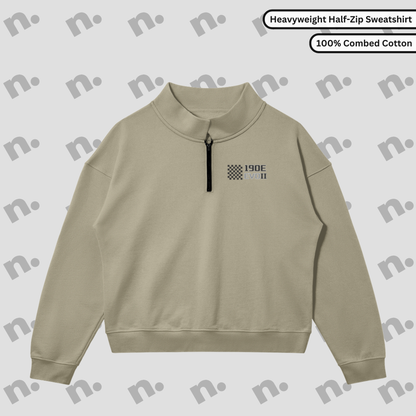 190E Evo II Inspired Half-Zip Stand Collar Sweatshirt