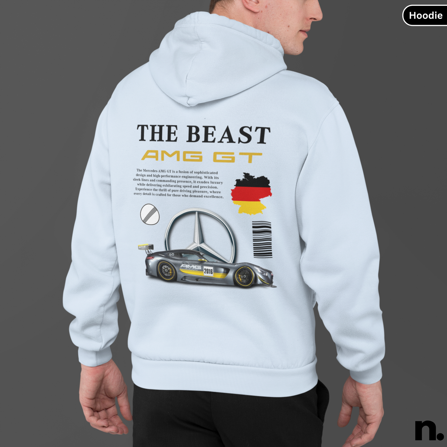 Beast AMG GT Poster Style Hoodie