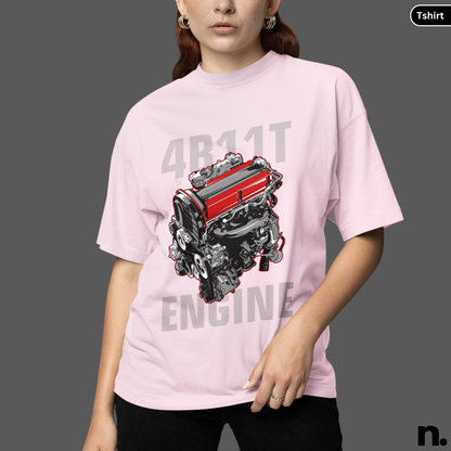 4B11T Engine Illustration T-Shirt
