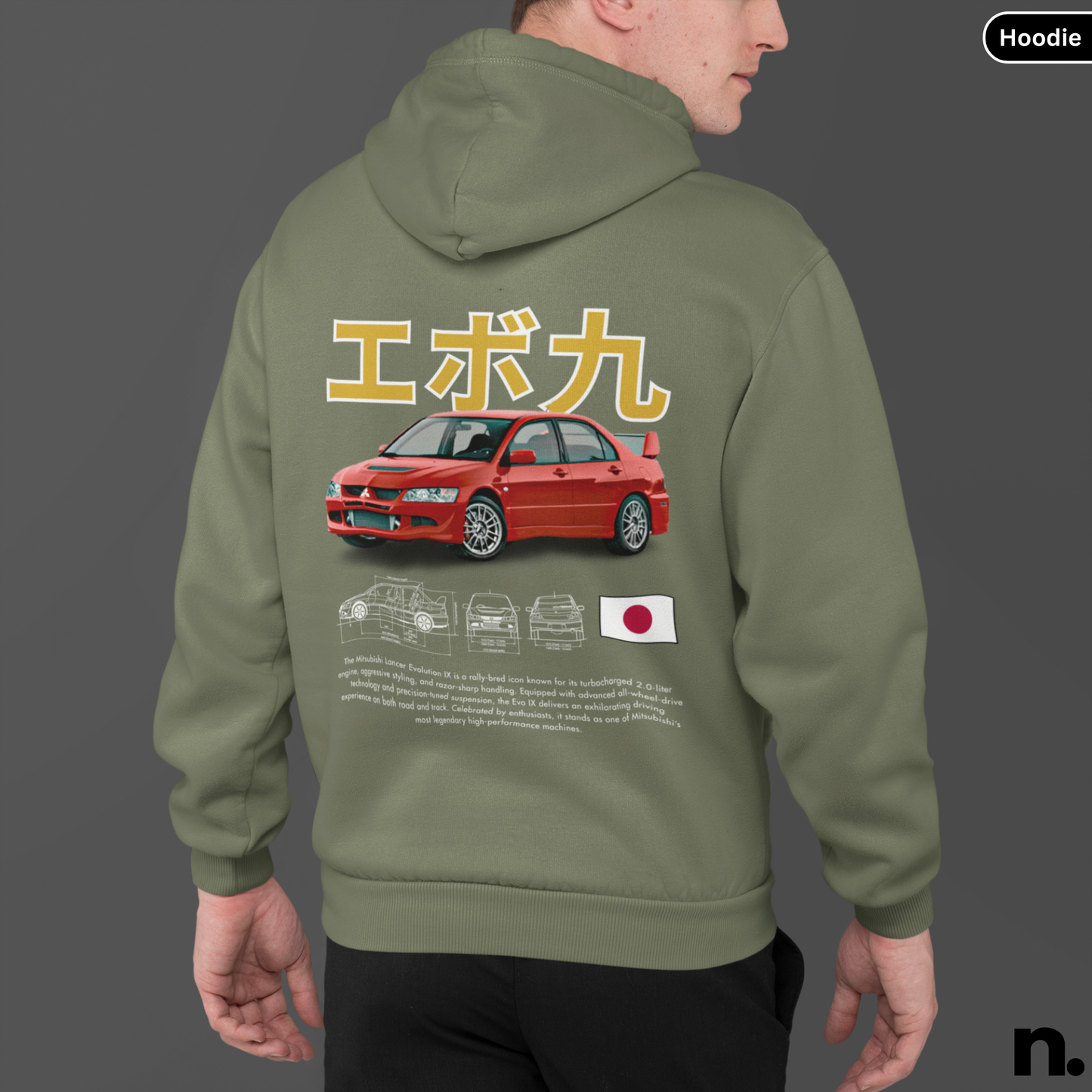 JDM Evo New Poster Style Hoodie