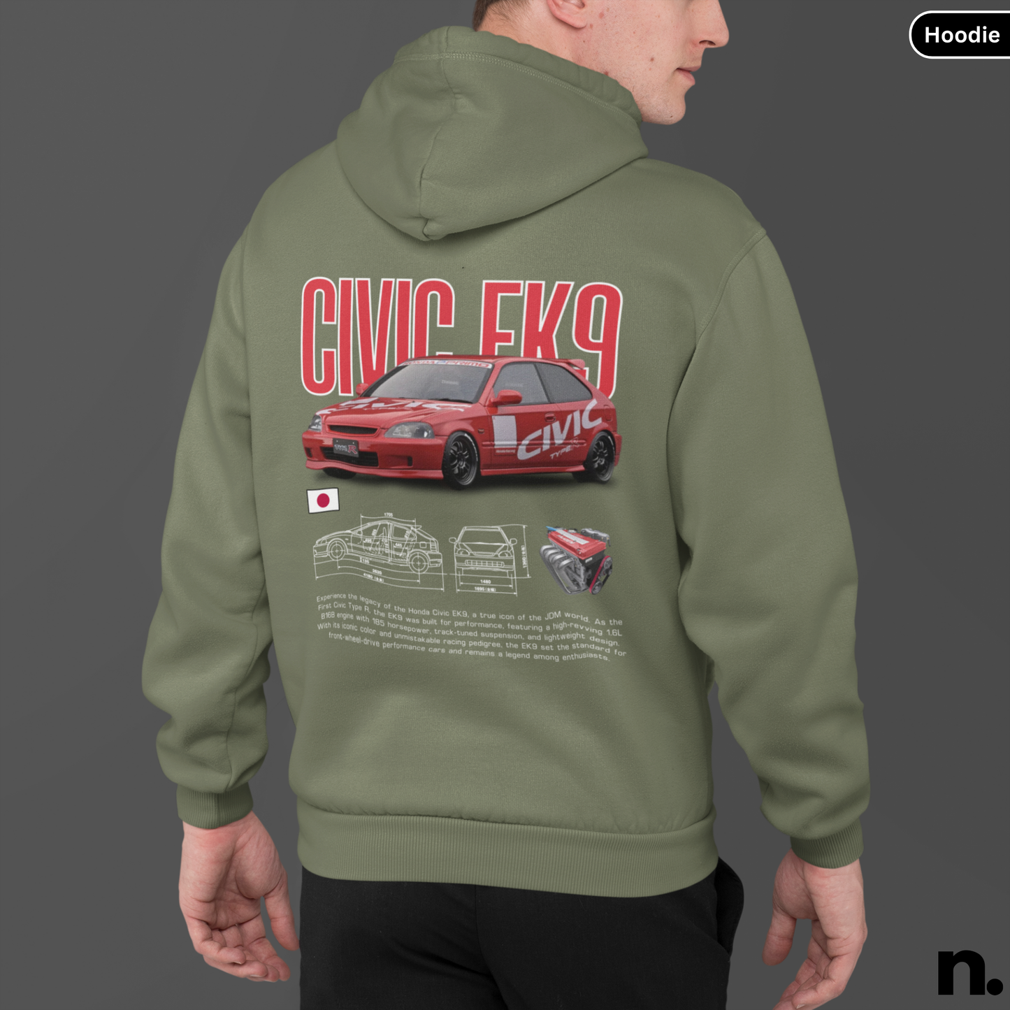 Ek9 Poster Style Hoodie