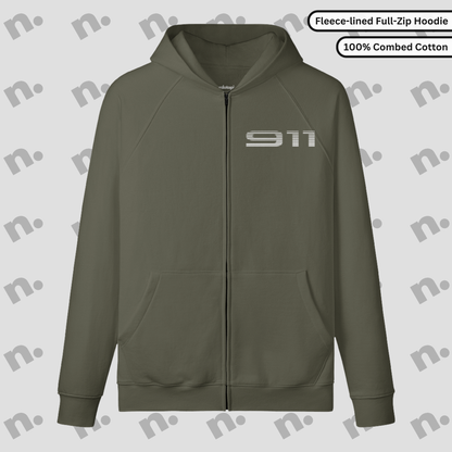911 Legacy Inspired Full-Zip Fleece Hoodie