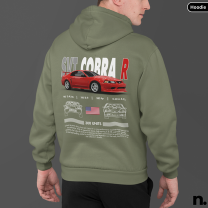 American Muscle Cobra R Poster Style Hoodie