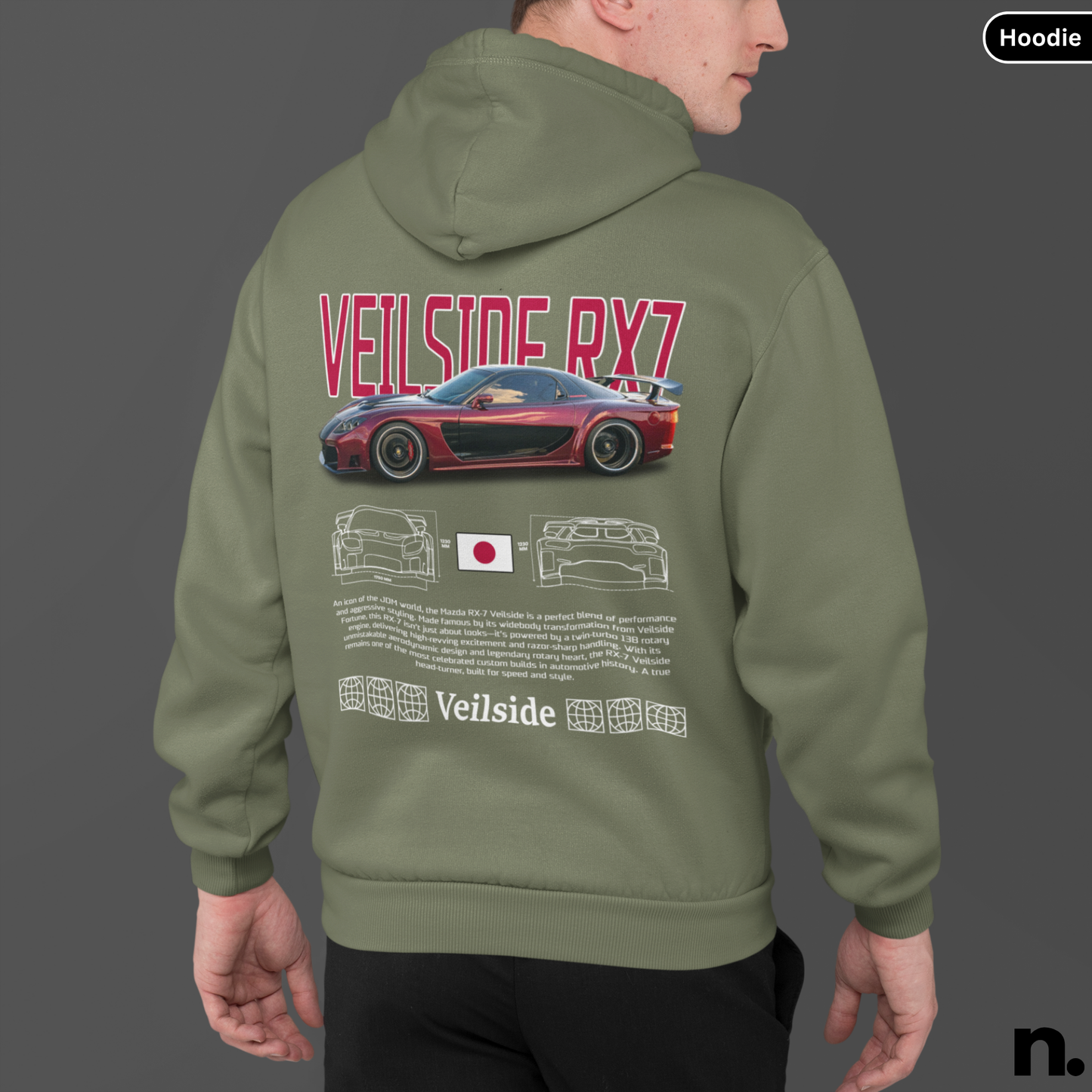 Veilside RX7 Poster Style Hoodie