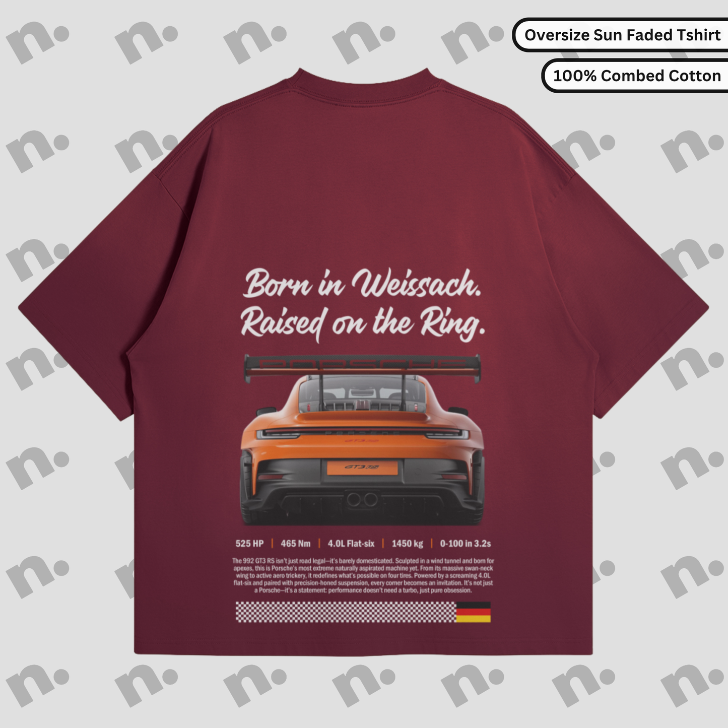 Born in Weissach Premium Heavyweight Tee