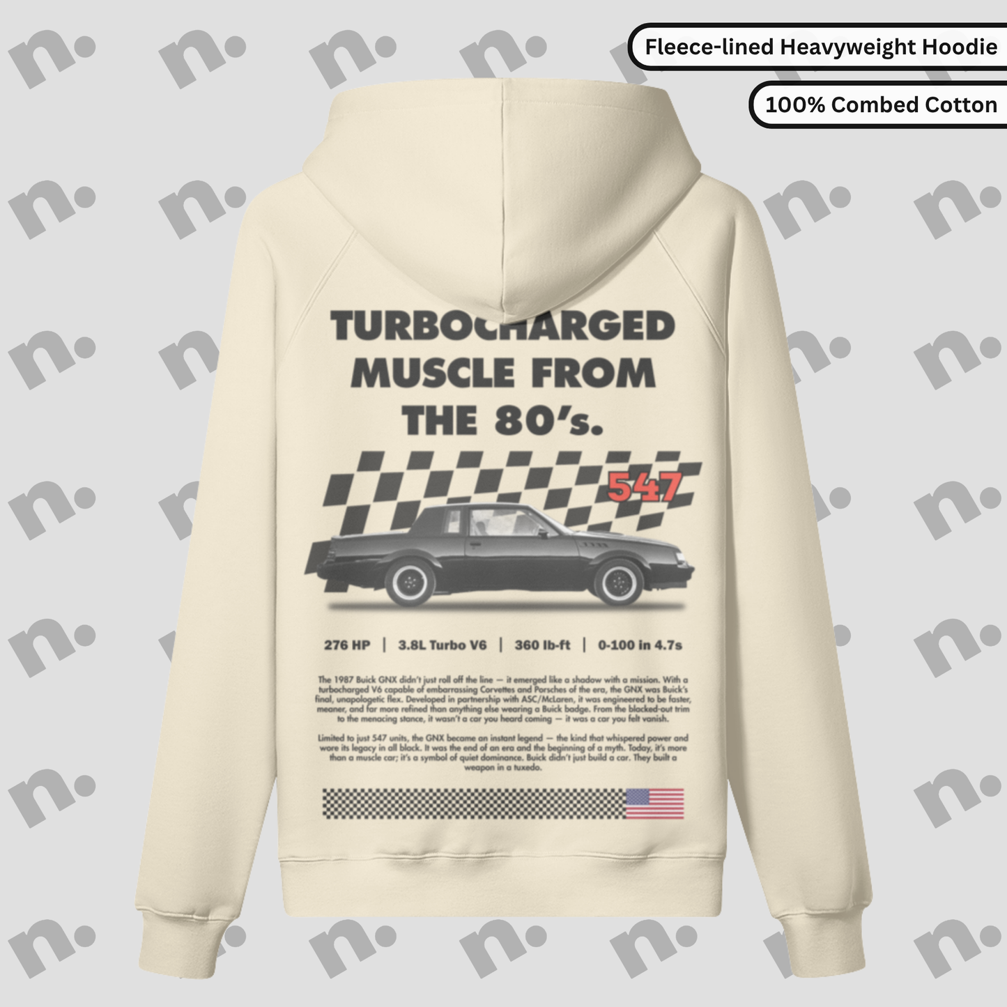 Turbocharged Muscle GNX Premium Heavyweight Hoodie