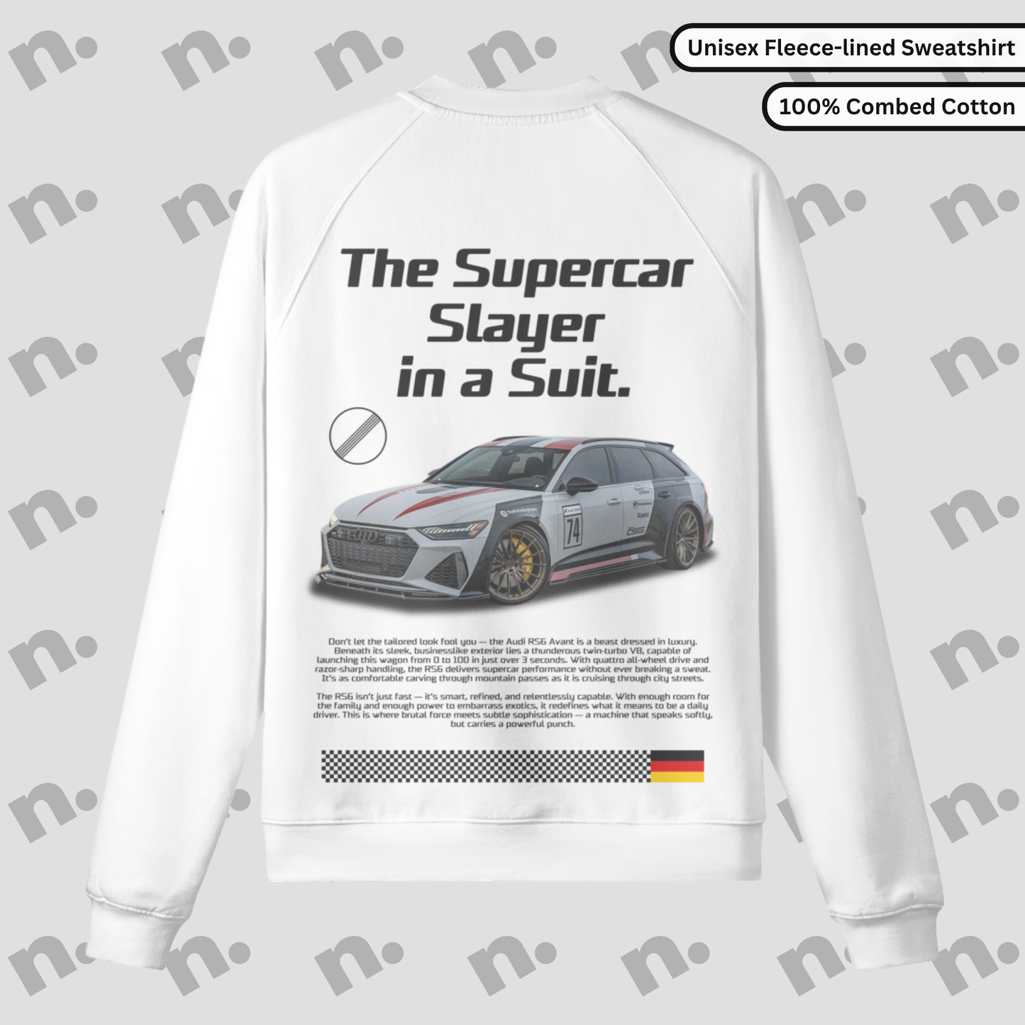 Supercar Slayer RS-6 Premium Fleece-lined Sweatshirt