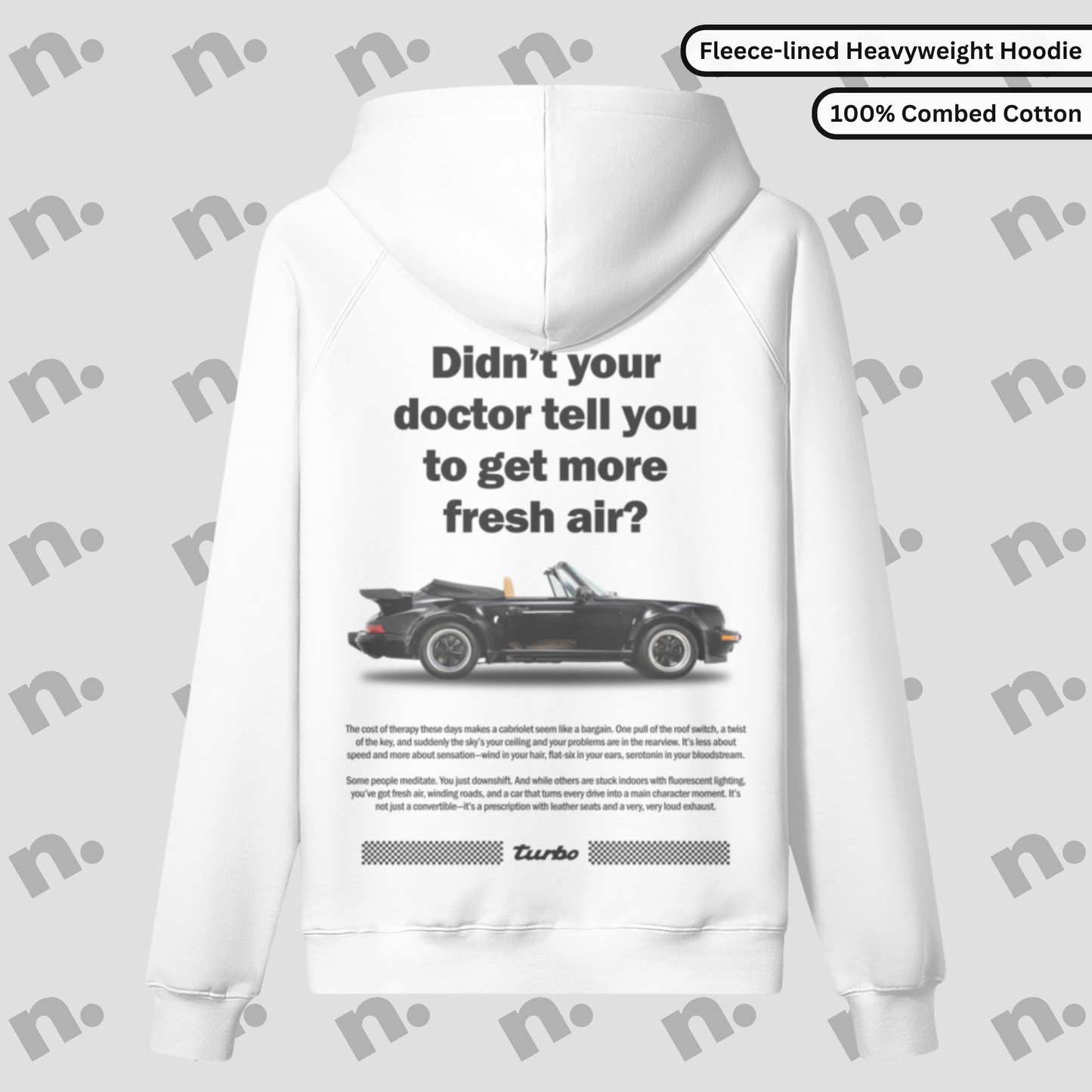 911 Convertible-Inspired Fleece--lined Premium Hoodie