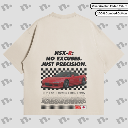 NSX-R – “NO EXCUSES. JUST PRECISION.” Premium Oversized Tee