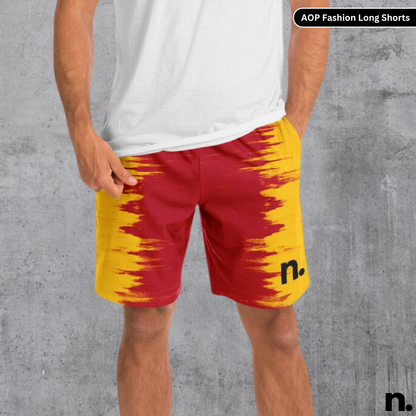 Color Diffusion Grunge Long Shorts