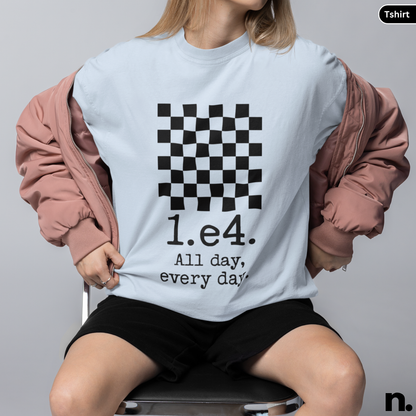 E4 Opening Chess Inspired Unisex Tee