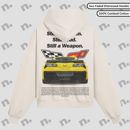 Still American Still Loud Distressed Premium Hoodie