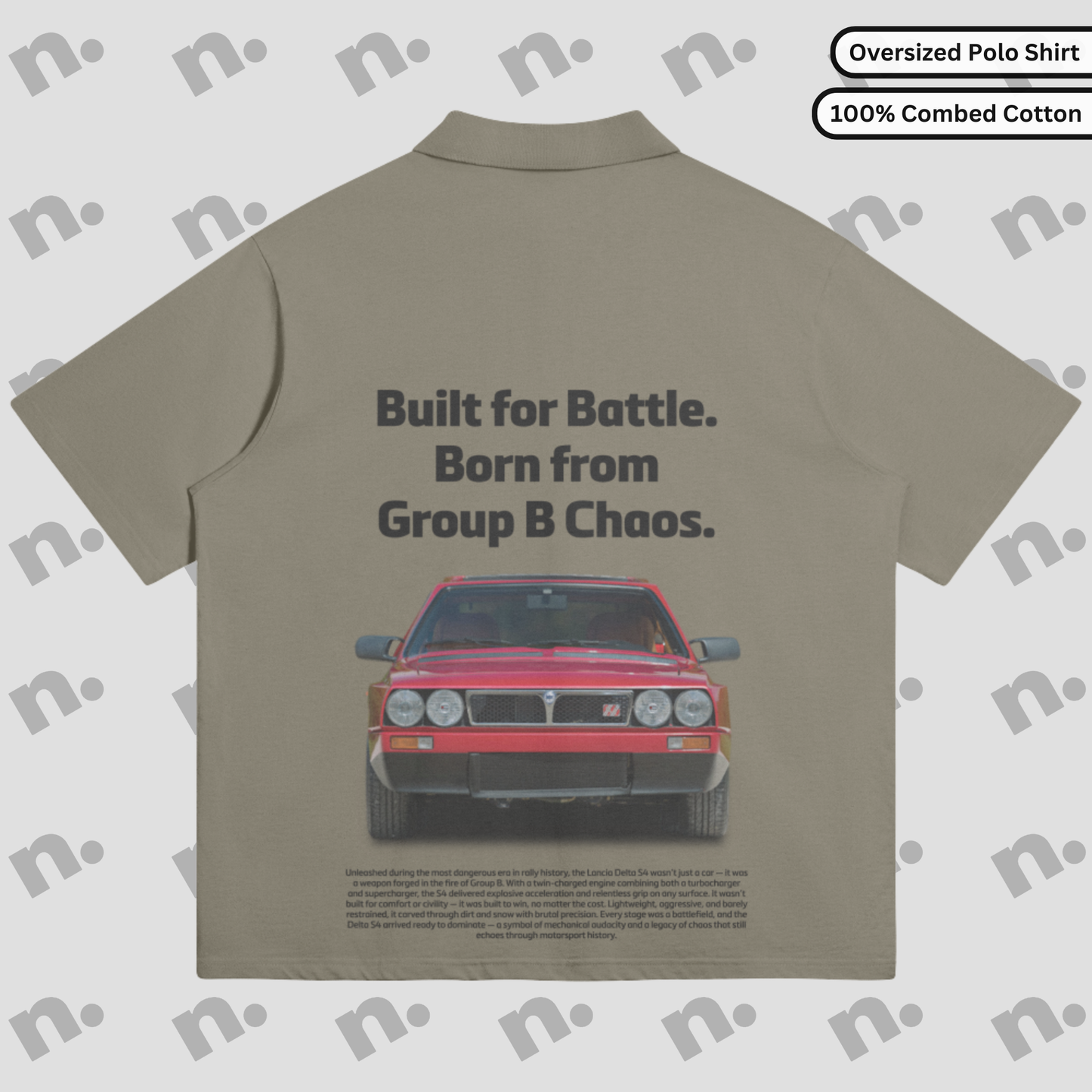 Built for Battle — Delta S4 Oversized Premium Polo