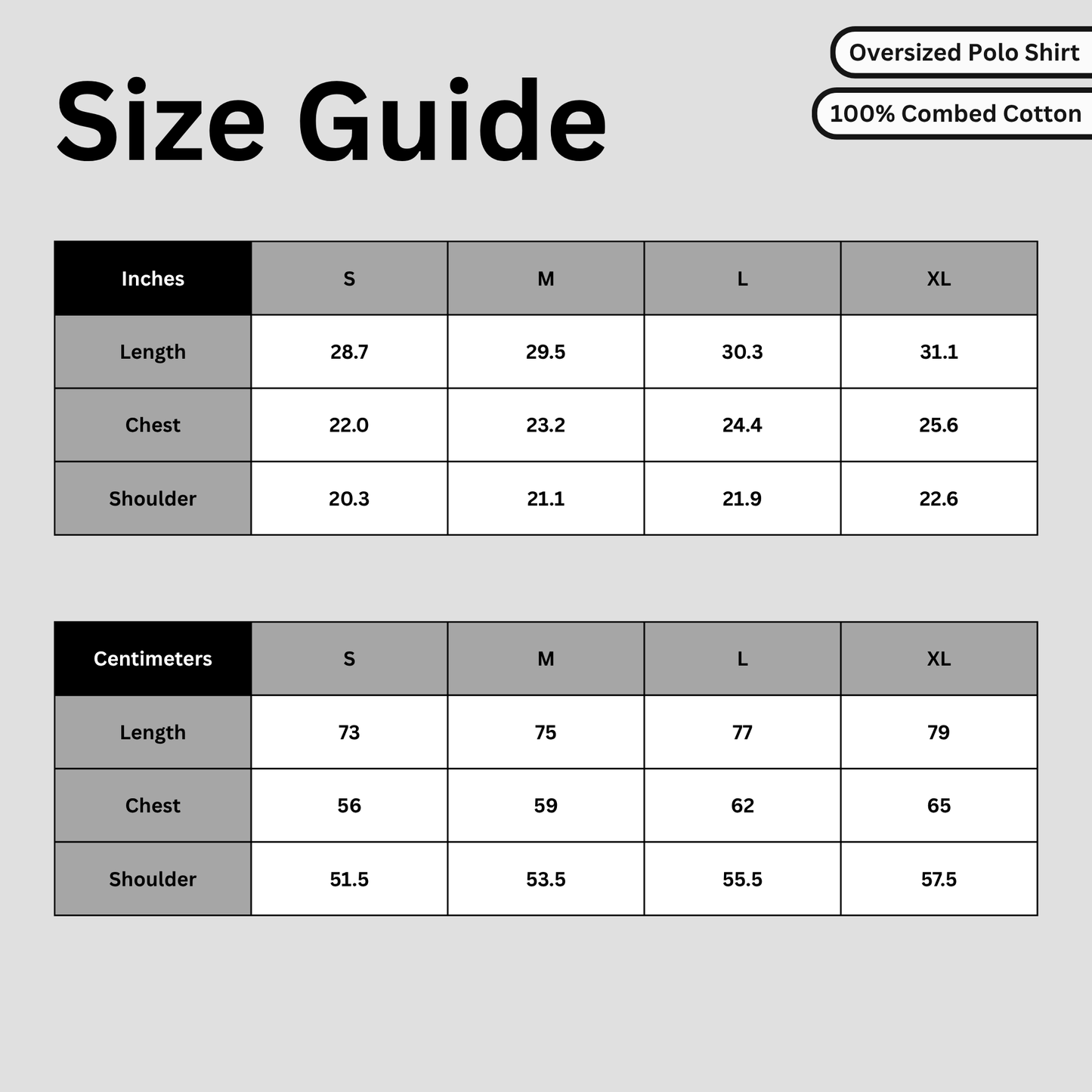 One Poster Style Oversized Premium Polo
