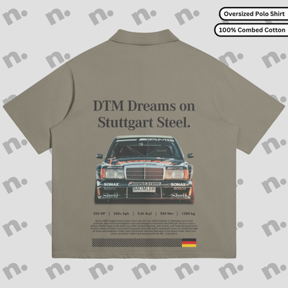 DTM Dreams on Stuttgart Steel – Oversized Polo Shirt