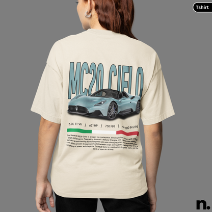 MC20 Cielo Hypercar Poster Style T-shirt