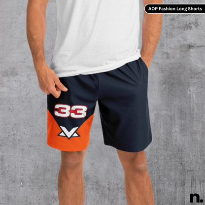 Verstappen F1 Inspired Long Shorts