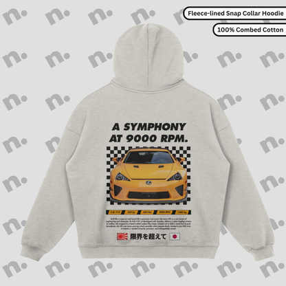 LFA Symphony At 9000 RPM Fleece-lined Snap Collar Hoodie